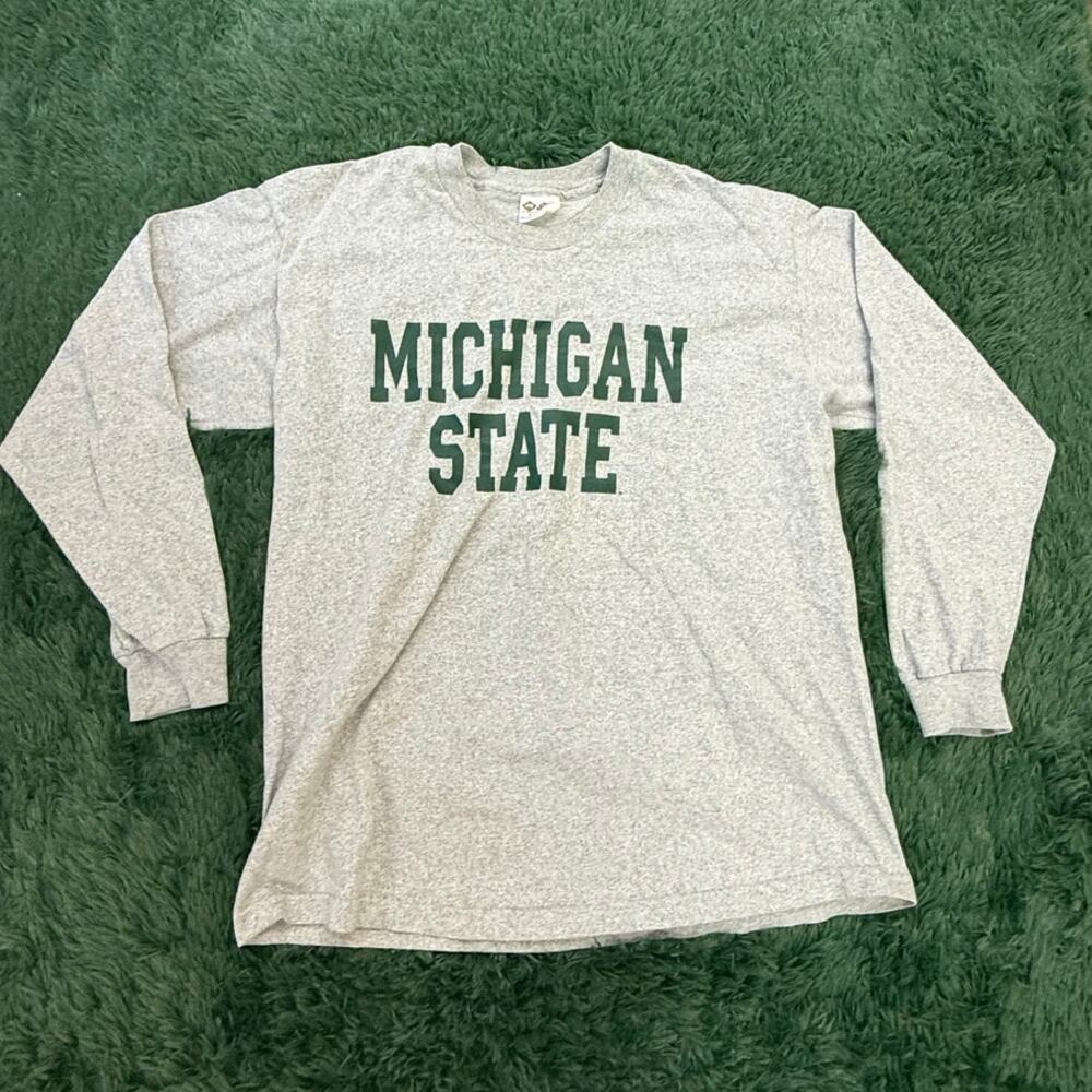 Michigan State University Gray XL Lightweight Pullover Sweatshirt Hoodie